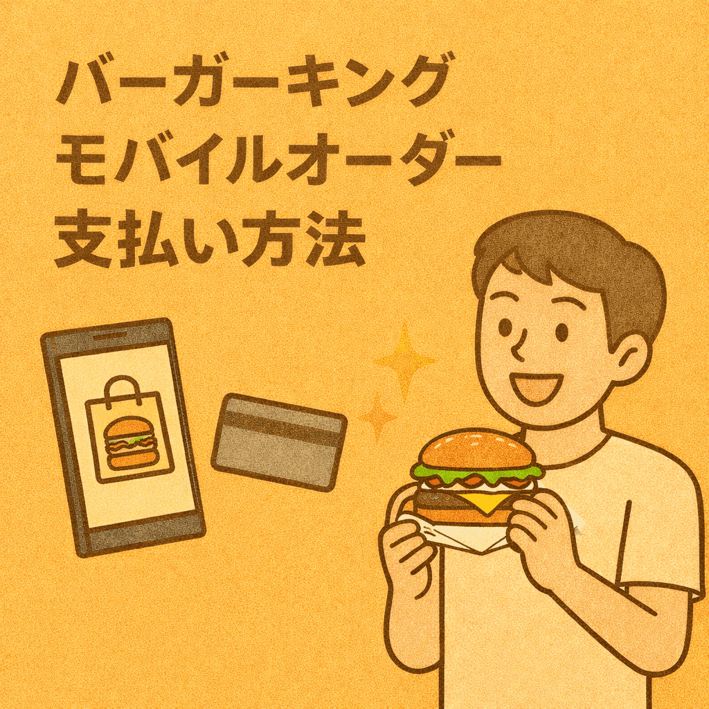 バーガーキングのモバイルオーダーの支払い方法は？クレカなしでも注文可能！